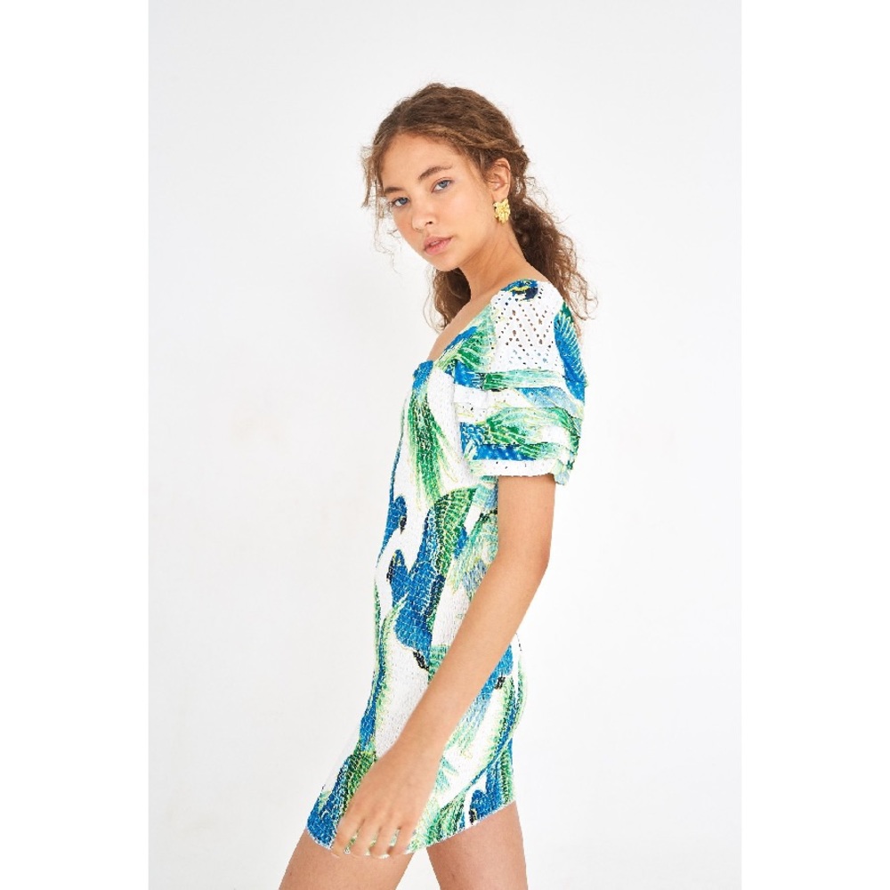 FARM Rio Araras Smoked Dress